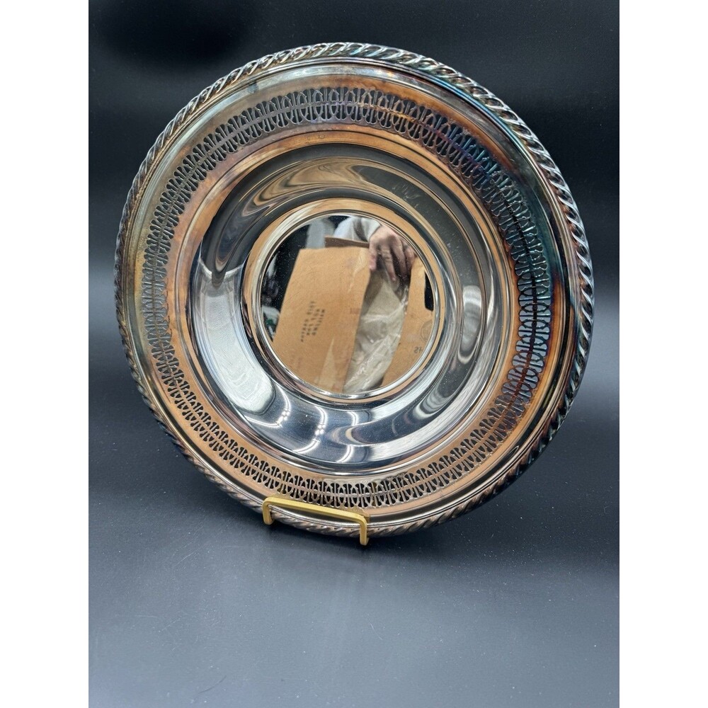 Silver Plated Serving Tray And Platter